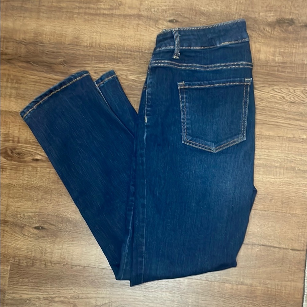 Time and Tru Dark Blue Straight Leg Jeans